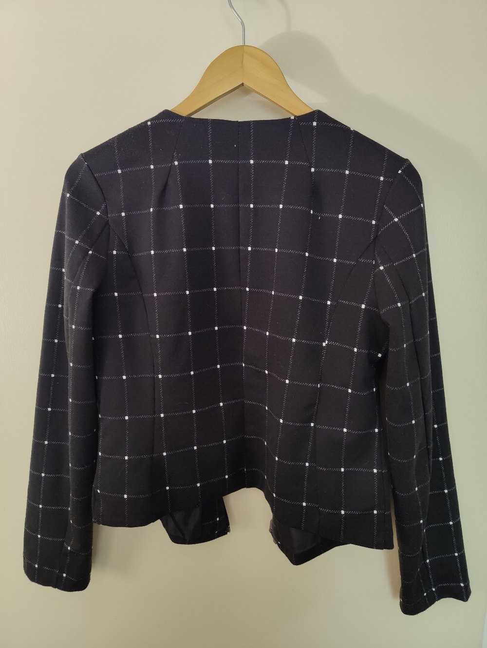 Covington Black Windowpane Zip Blazer - Picture 4 of 11